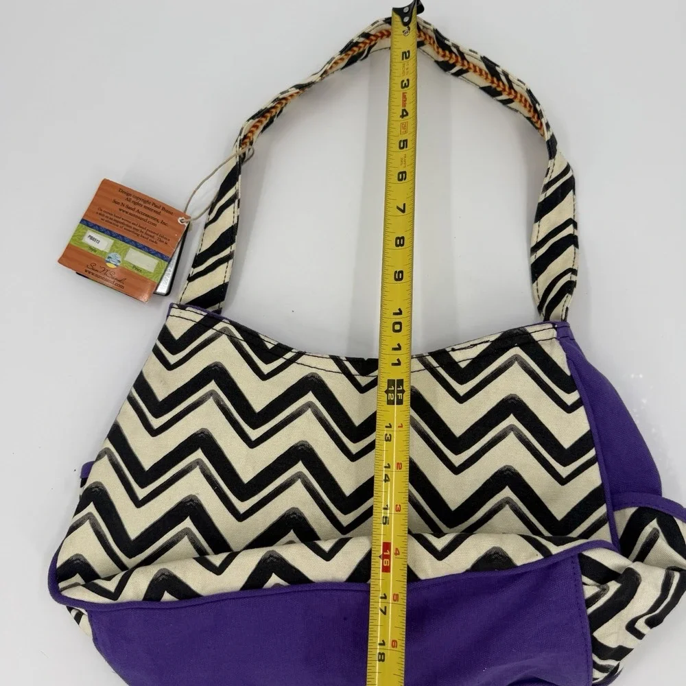 Paul Brent Coastal Paradise Tropical Fish Canvas Shoulder Bag Purse NWT
